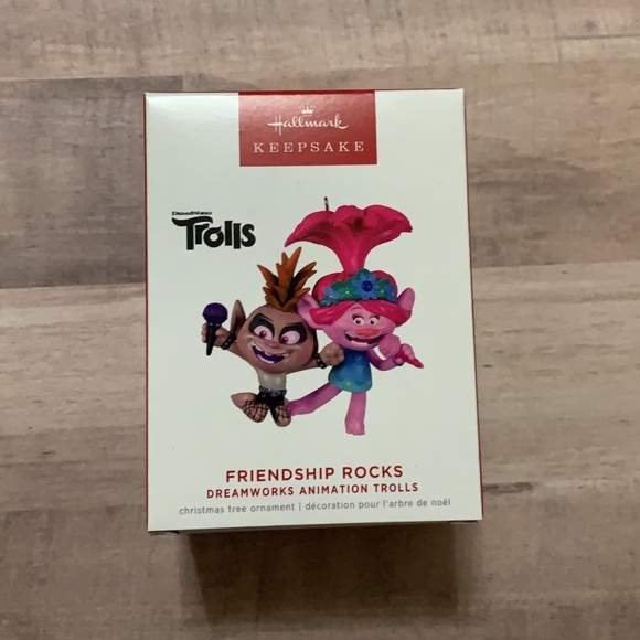 Hallmark Keepsake Christmas Ornament 2022, DreamWorks Trolls Friendship Rocks - Picture 1 of 8